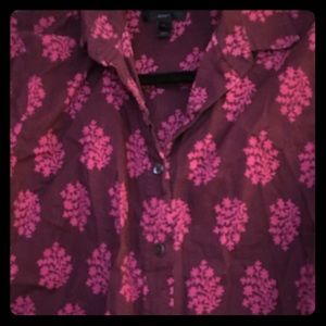 J. Crew Button-down Printed Shirt